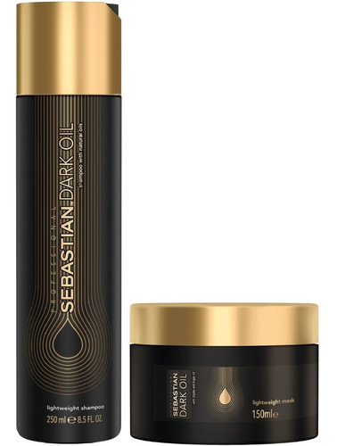 Shampoo 250ml + Mascarilla 150ml Sebastian Dark Oil