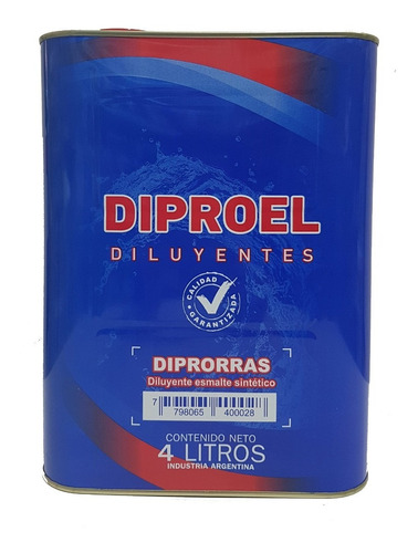 Diluyente Diprorras Esmalte Sintético Diproel 4 Lt Sibaco