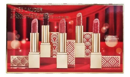 Este Lauder Set De 5 Labiales Full-size Edición Limitada