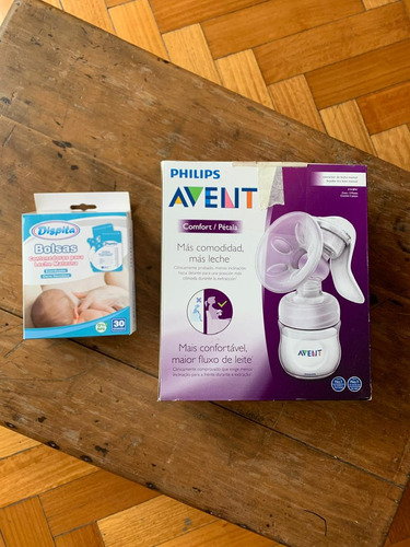 Sacaleche Manual Philips Avent Scf330 + Bolsitas Contenedora