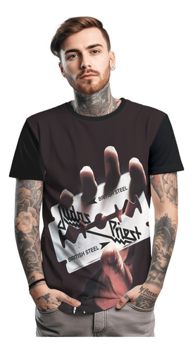 Camiseta  Judas Priest British Steel