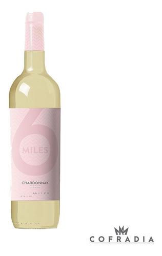 Imagen 2 de 3 de Vino 6 Miles Chardonnay Altos De Tinogasta X 750 Ml X 6