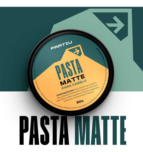 Pasta Matte Para Cabelo Vigor Pomada Efeito Seco 80g Partiu