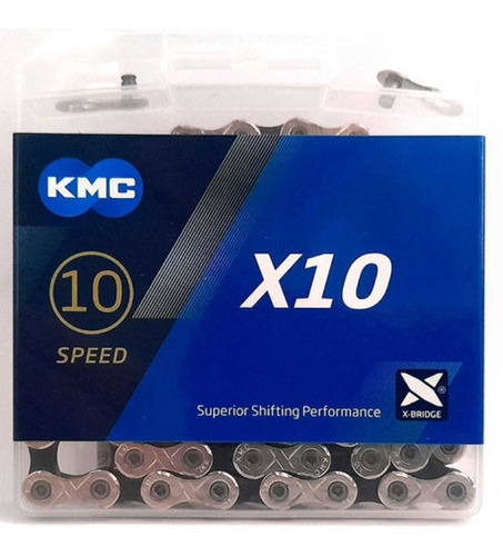 Corrente Kmc X10 10v 116 Links 20v 30v Original Na Caixa