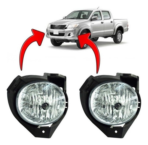 Par Neblineros Blanco Para Hilux 3.0 2009 2011 1kd