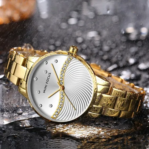 Reloj Mini Focus Para Mujer Color Amarillo