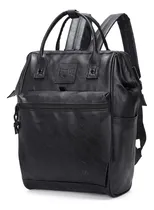 Comprar Mochila Everlast Boca Rigida Simil Cuero Urbana Clásica Moda Color Negro 22162