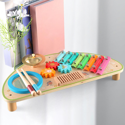 Conjunto De Tambor Xilofone, Brinquedos Musicais De