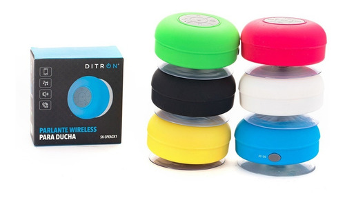 Imagen 7 de 7 de Parlante Bluetooth Waterproof Sopapa Agua Ducha Ditron