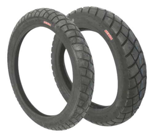 Par Pneu Kenda 90/90-19 + 110/90-17 K280 Bros Crosser