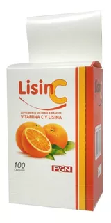 Lisin C Pgn X 100 Capsulas Vitamina C Y Lisina + Defensas