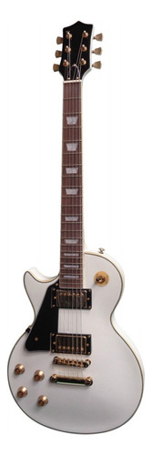 Guitarra Electrica Les Paul Std Zurda Klp501l Color Blanco Material Del Diapasón Palo De Rosa