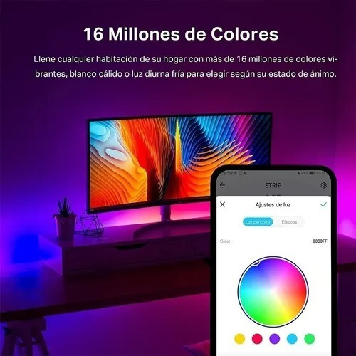 Imagen 4 de 4 de Tira De Luz Led Inteligente Tp-link Tapo L900-10 Wifi 2x5mts