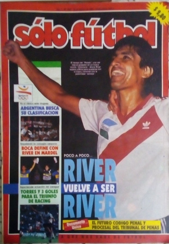 Solo Futbol N°347 Poster Gigante Velez.river 1 San Lorenzo 0