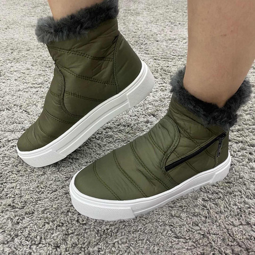 Imagem 3 de 5 de Bota Tênis Nylon Pelinho Sua Cia 8209.14 Lançamento