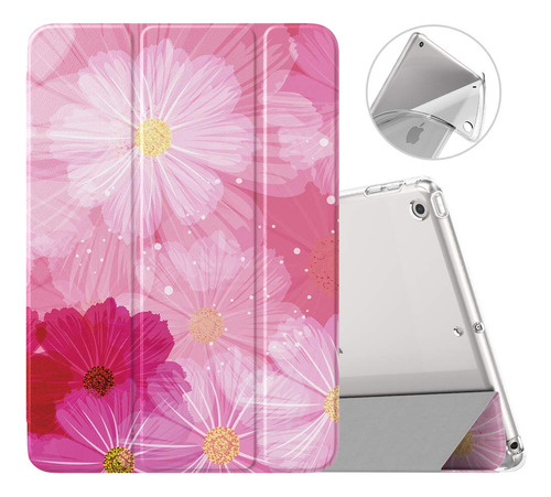 Funda Para iPad 9a Gen Tpu Suave Esmerilado Diseño Floral