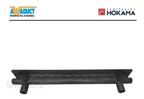 Imagen 3 de 10 de Rejilla Lineal Ducha 65cm Awaduct Cromada Acero Desague Baño