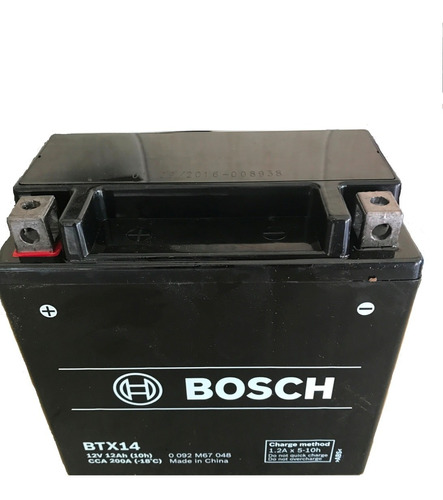Bateria  Gel Bosch Ytx14-bs Para Motos Y Cuatriciclos
