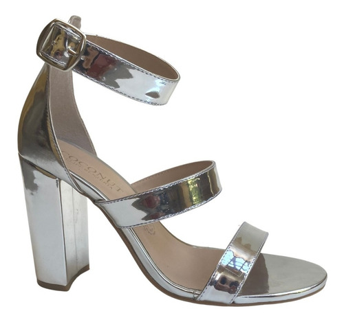 Imagen 3 de 8 de Zapatilla Mujer Felipe Rentería Sandalia Fiesta Tacón 9cms