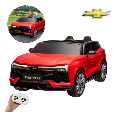 Mini Carro Elétrico Infantil 24v Chevrolet Blazer Ss Gigante Cor Vermelho