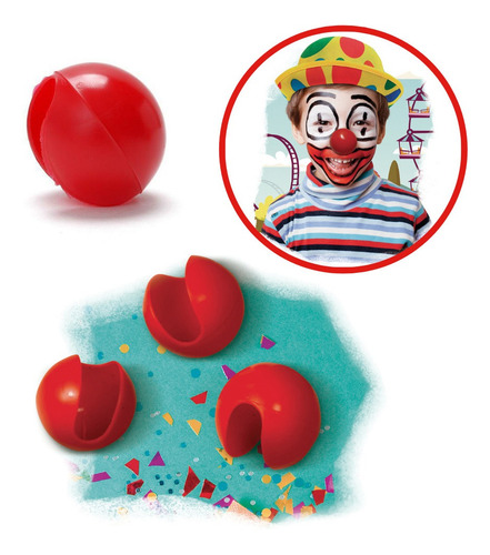 Imagem 2 de 6 de Acessórios De Animação Nariz Palhaço Vermelho Pica Pau