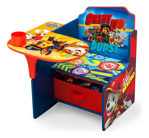 Silla Escritorio Con Contenedor De Almacenamiento Para Niños