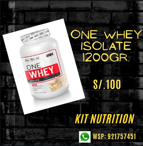 Proteina One Whey Isolate 1200gr