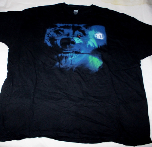 Remera Dc Lobo Talle Grande Negro