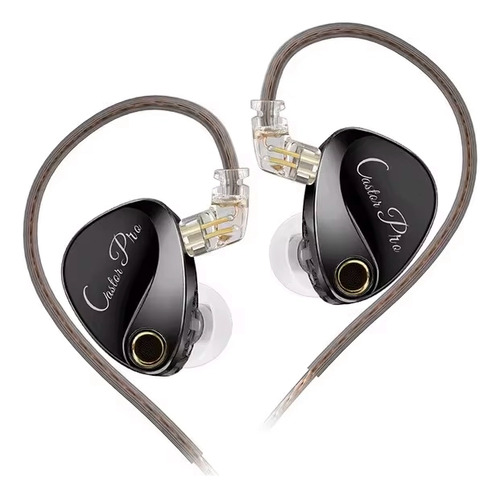 Auriculares Kz Castor Pro Bass Version Switch Sin Microfono Negro