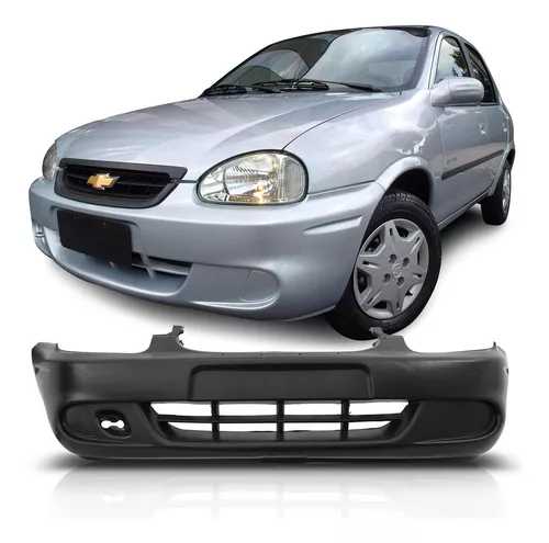 Parachoque Chevrolet Corsa Classic Dianteiro 2008 a 2010 Preto Liso Sem  Furos R2a - 530890 - Homologacao