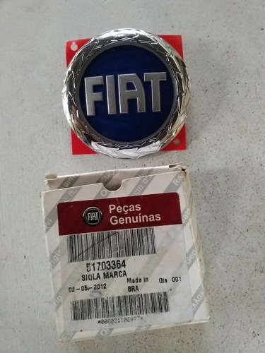 Emblema Trasero Fiat Palio Weekend F2 Fondo Azul #51703364