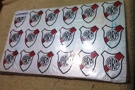 18 Antiguos Escudos River Plate Plastico 39x23 Cm Carp M 002