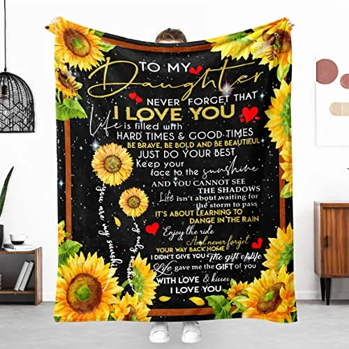 Manta Girasol De Regalo De Madre O Padre Hija, Nunca Ol...