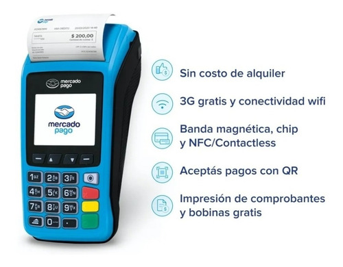Imagen 3 de 7 de Mercado Pago Point Plus - Lector De Tarjetas