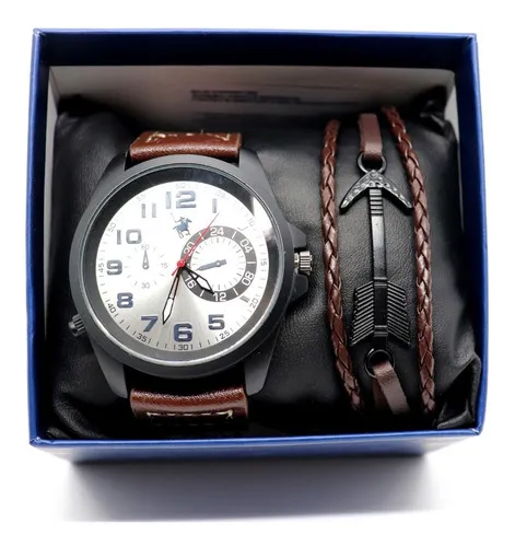 Reloj Polo Club An logo Con Pulsera And23 Color De La Correa