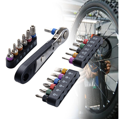 Mini Llave De Trinquete Portátil, 19 Uds., Para Montaje De