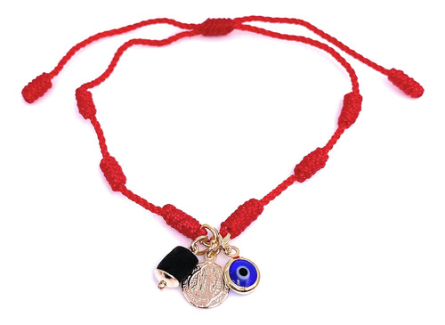 Leslie Boules Hilo Rojo Pulsera De San Benito Mal De Ojo Azu