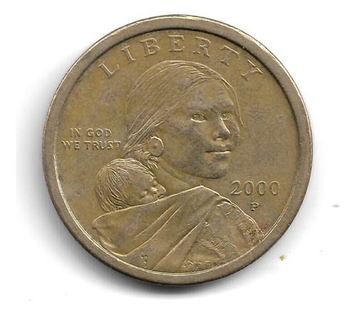 Moneda De Dolar Sacagawea 2000 - P De Coleccionismo