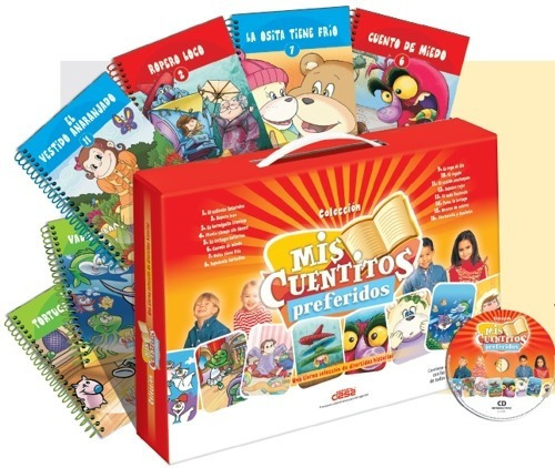 Libros Mis Cuentitos Preferidos ·16 Tomos + Cd Niños +2 Años