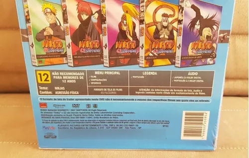 DVD BOX - Naruto Shippuden - Primeira Temporada - Box 2 (5 Discos) - Mini71  na Web