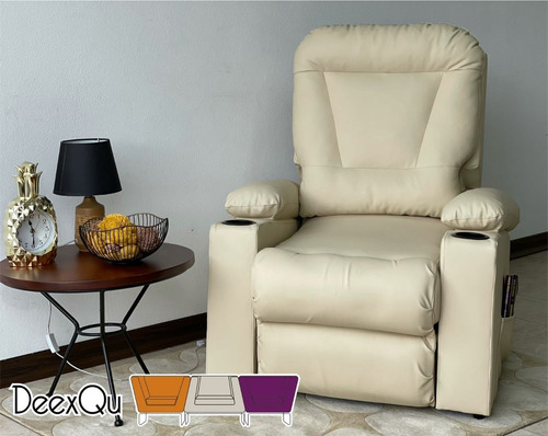 Reclinable De Botonera Praga Beige