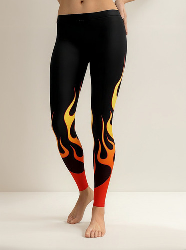 Leggings De Yoga Deportivos Transpirables Con Estampado De L