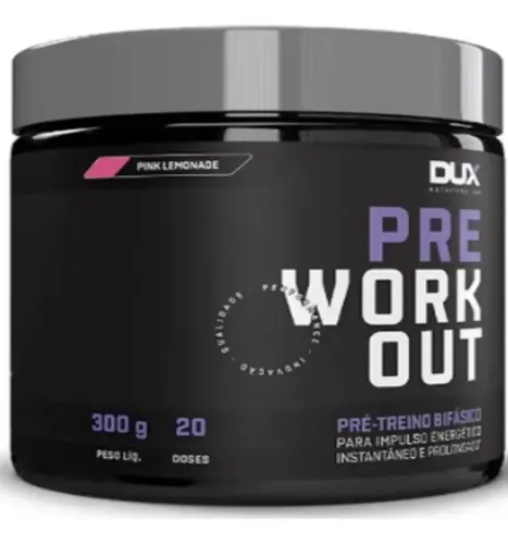 Dux Nutrition Pré-treino Em Pó Pink Lemonade 300g Rosa - Foto oficial e menor preço