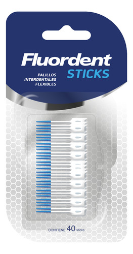 Palillos Interdentales Fluordent Sticks X40 + Estuche