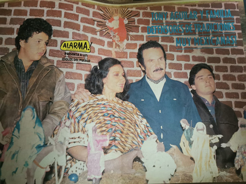 Póster Antiguos De Antonio Aguilar Y Familia Años 80