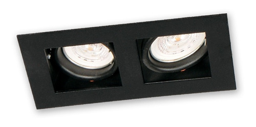 Spot Embutir Cardanico 2 Luces Para Dicro Led Gu10 C/zocalo