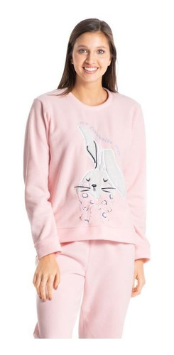 Pijama Feminino Daniela Tombini Bunny Soft Rosa - 6718b