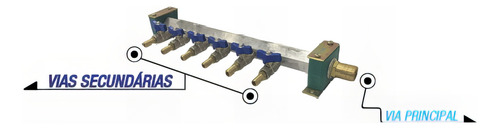 Manifold De Água Para Moldes De Injeção Plástica Com 8 Vias