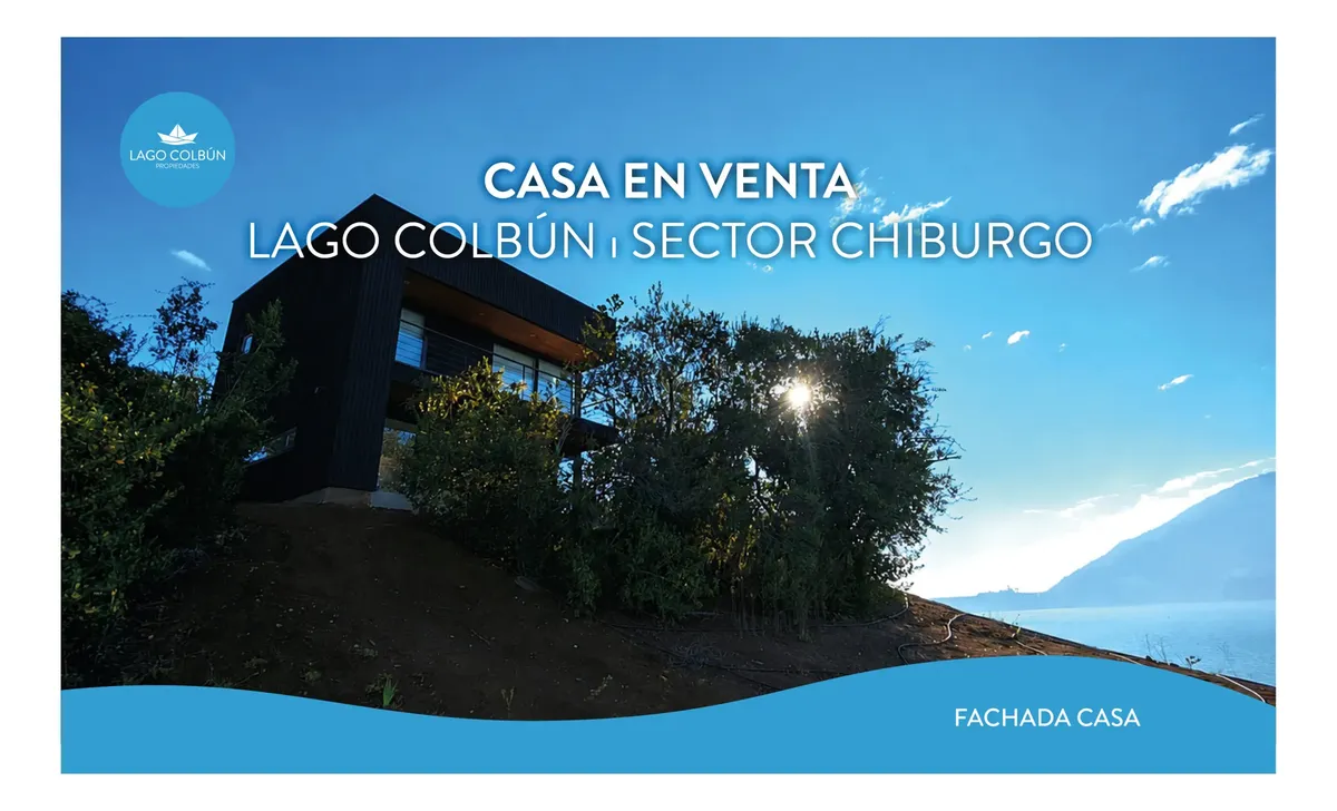 Imagen 1 de 27 de Casa A Orilla Del Lago Colbún Con Increíble Vista
