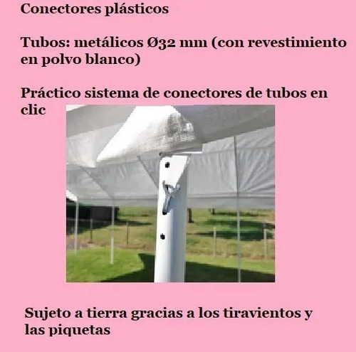 Carpa De 3x6 Metros Para Eventos O Reuniones Con Paredes